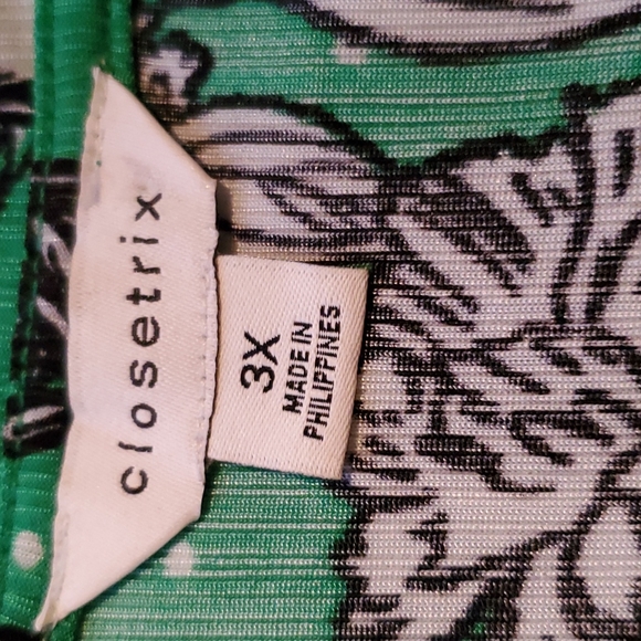 Closetrix floral polka dot blouse - Size3x - Picture 6 of 8